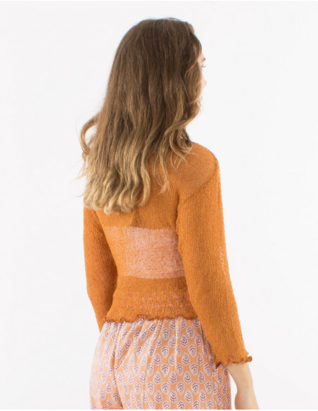 Veste maille polyester légère filet