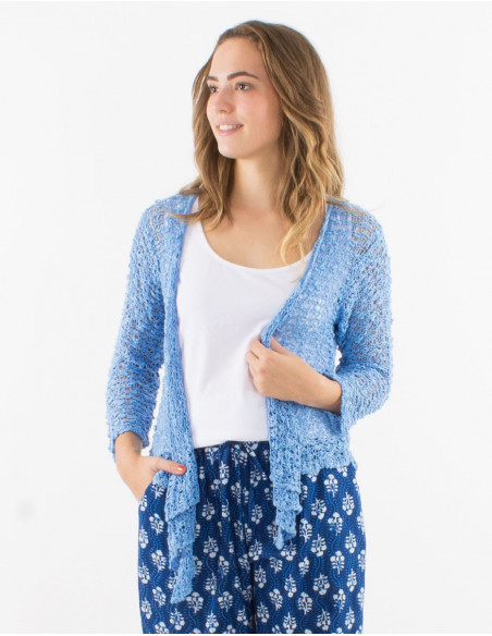 Veste maille polyester filet