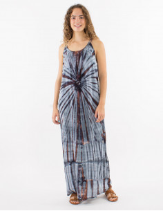 Robe longue viscose tie and dye 2