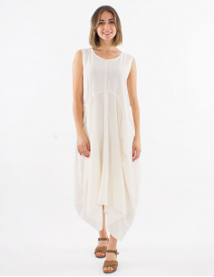 Robe longue coton sw manches courtes 2