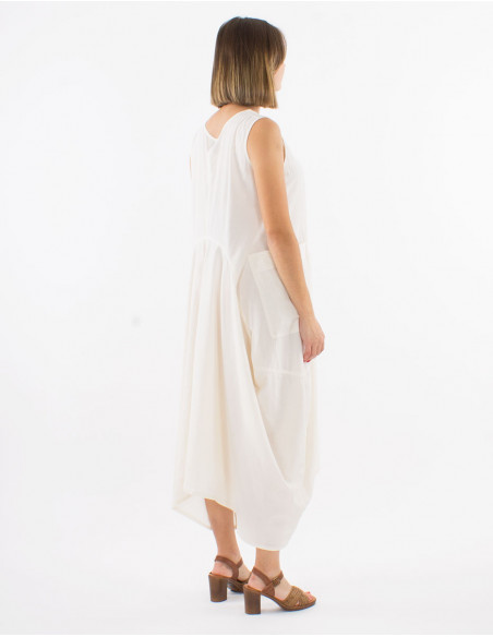 Robe longue coton sw manches courtes