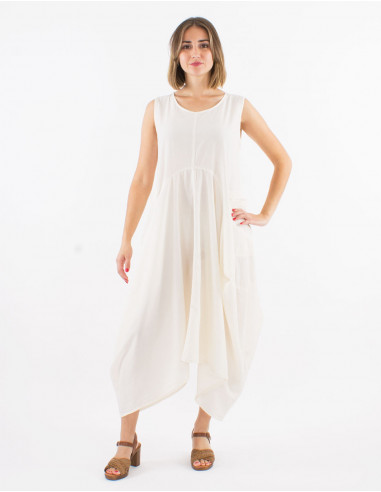 Robe longue coton sw manches courtes