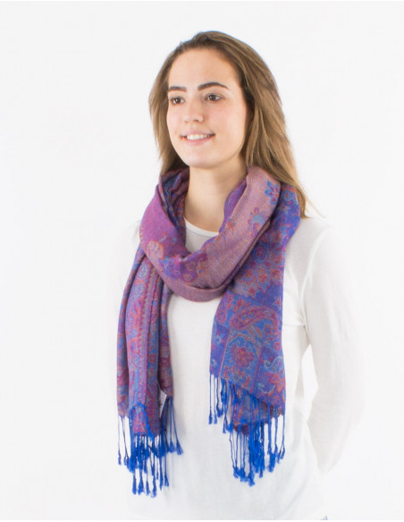 Pack de 10 foulards 55% viscose 45% polyester