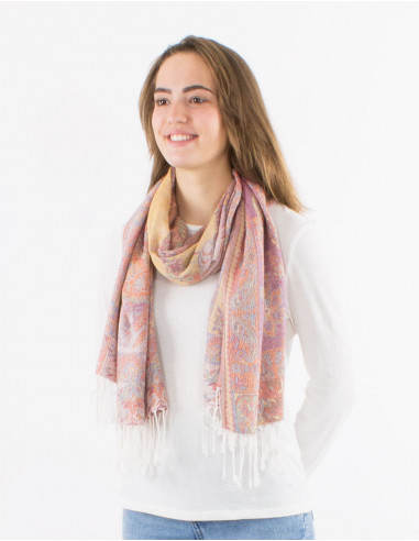 Pack de 10 foulards 55% viscose 45% polyester