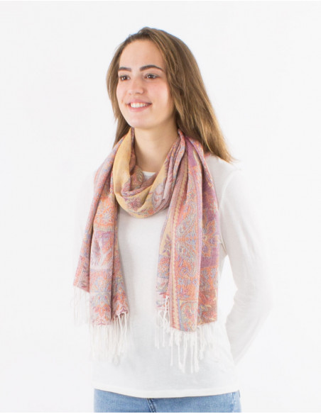 Pack de 10 foulards 55% viscose 45% polyester