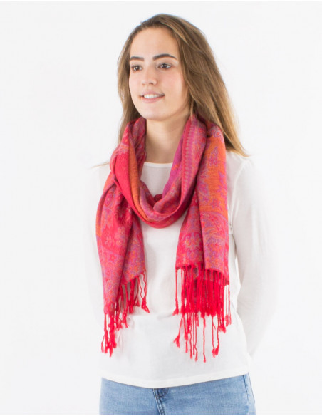 Pack de 10 foulards 55% viscose 45% polyester
