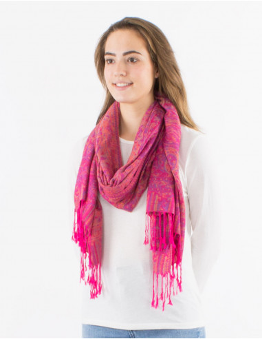 Pack de 10 foulards 55% viscose 45% polyester