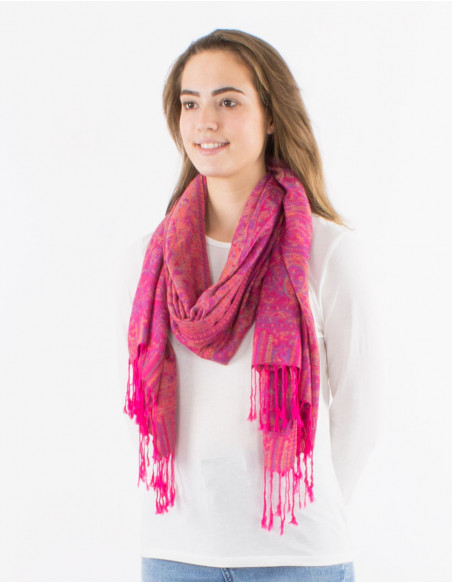 Pack de 10 foulards 55% viscose 45% polyester