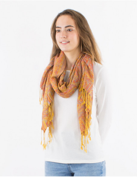 Pack de 10 foulards 55% viscose 45% polyester