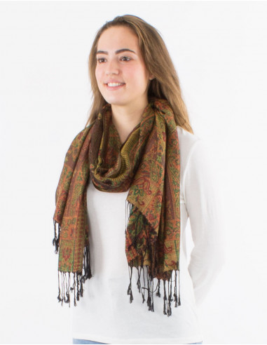 Pack de 10 foulards 55% viscose 45% polyester