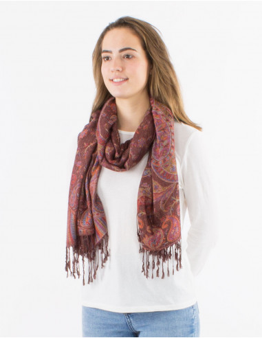 Pack de 10 foulards 55% viscose 45% polyester