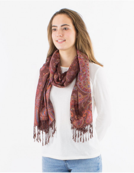 Pack de 10 foulards 55% viscose 45% polyester