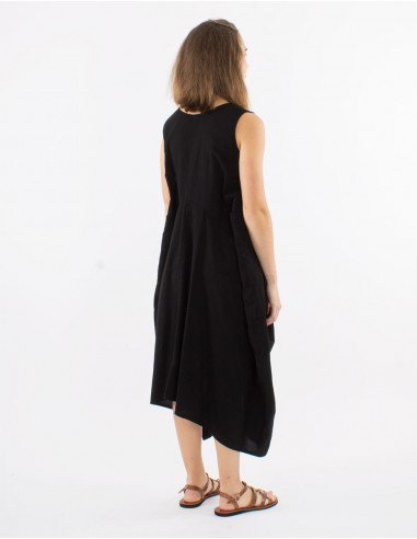 Robe longue coton sw manches courtes