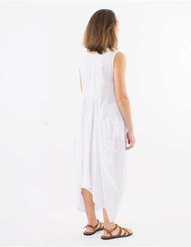 Robe longue coton sw manches courtes