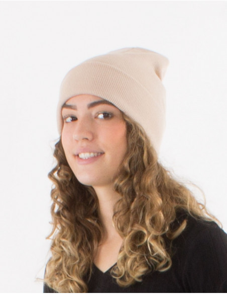 Gorro de punto acrílico liso