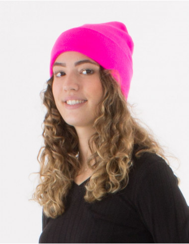 Bonnet maille acrylique uni
