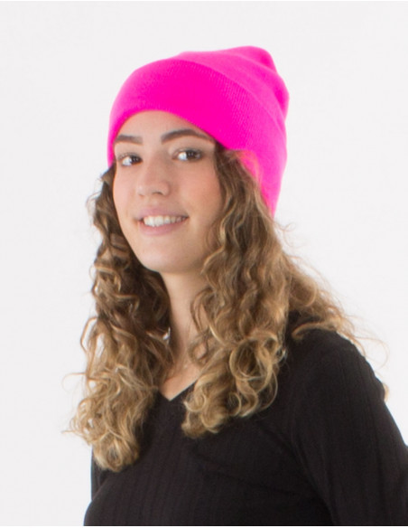 Bonnet maille acrylique uni