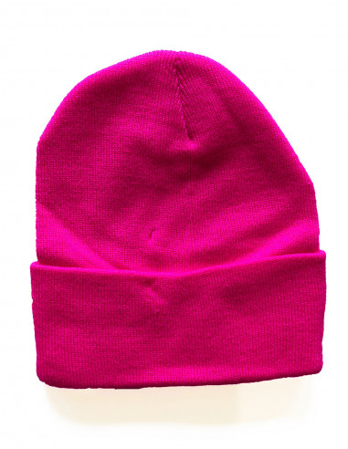 Bonnet maille acrylique uni