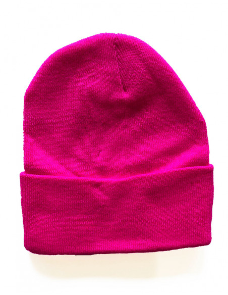 Bonnet maille acrylique uni