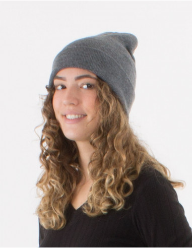Gorro de punto acrílico liso