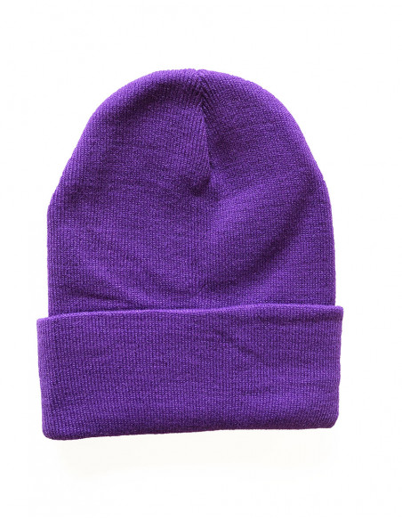 Bonnet maille acrylique uni