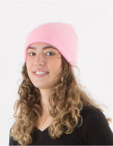 Gorro de punto acrílico liso