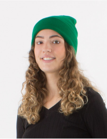 Gorro de punto acrílico liso