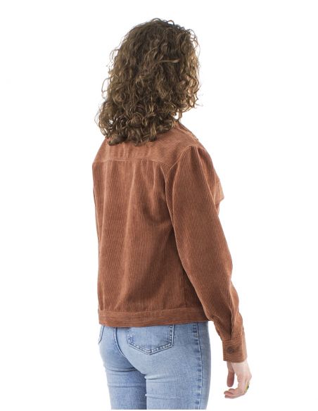 Veste boutonnée velours côtelé