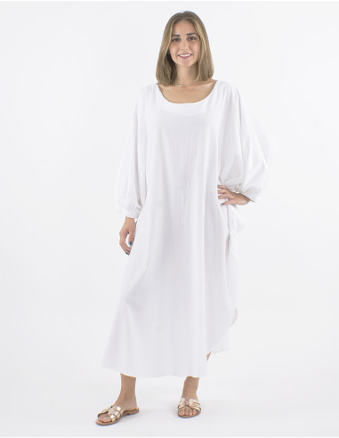 Robe coton uni boubou sw
