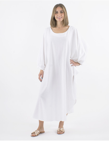 Robe coton uni boubou sw