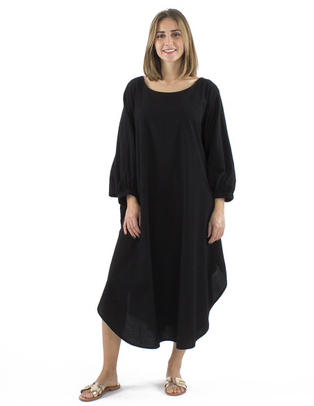 Robe coton uni boubou sw