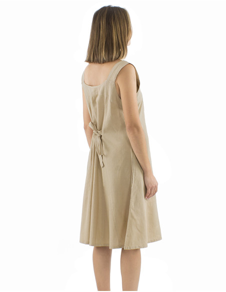 Robe coton uni larges bretelles sw