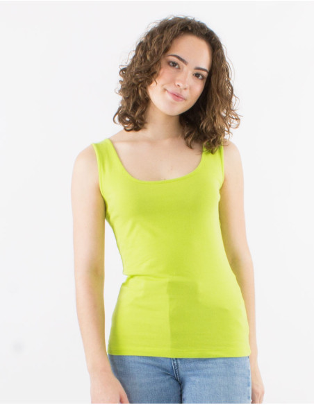 Tee shirt sans manches uni