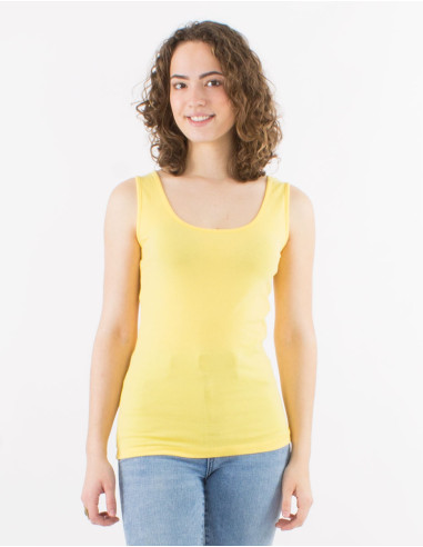 Tee shirt sans manches uni