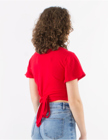 Tee shirt 95% coton 5% élasthanne uni manches...