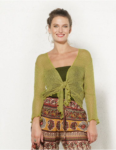 Veste maille polyester légère filet