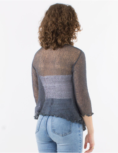 Veste maille polyester légère filet