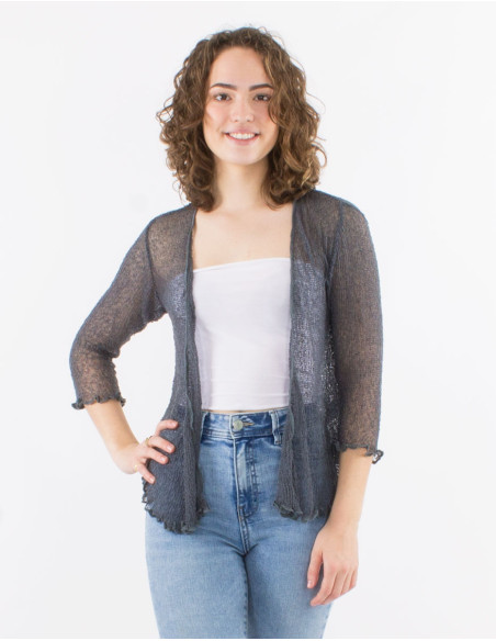 Veste maille polyester légère filet