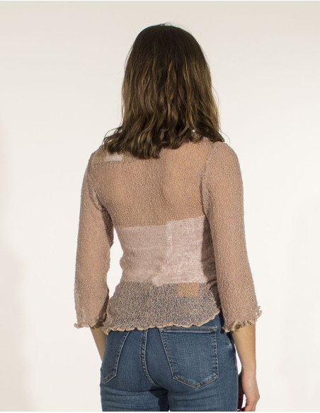 Veste maille polyester légère filet