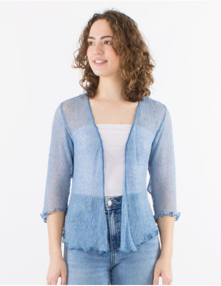 Veste maille polyester légère filet