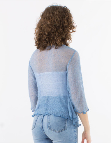 Veste maille polyester légère filet