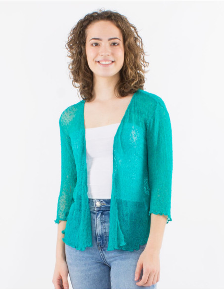 Veste maille polyester légère filet