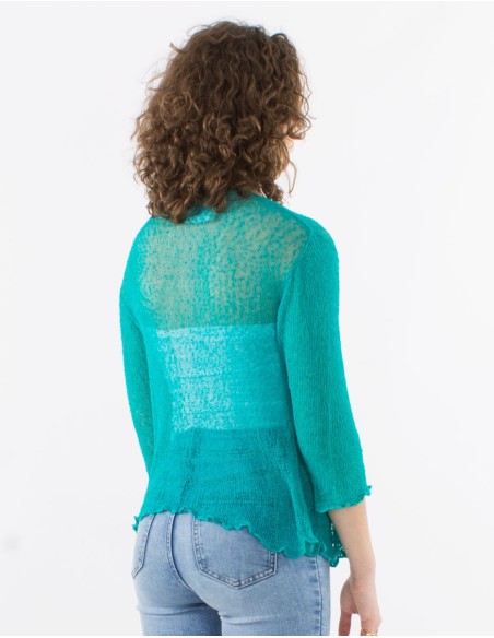 Veste maille polyester légère filet