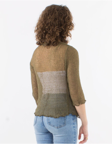 Veste maille polyester légère filet