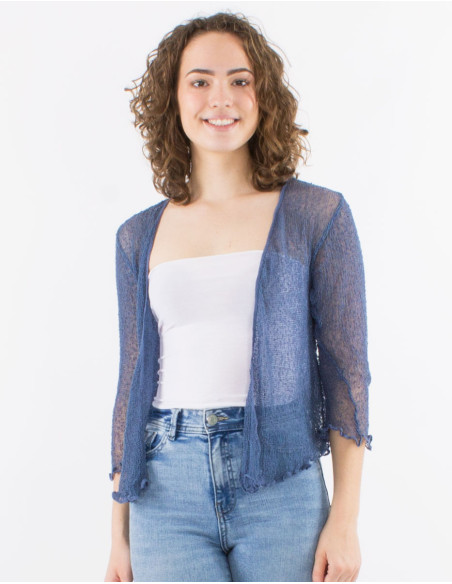 Veste maille polyester légère filet