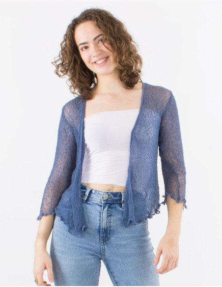 Veste maille polyester légère filet