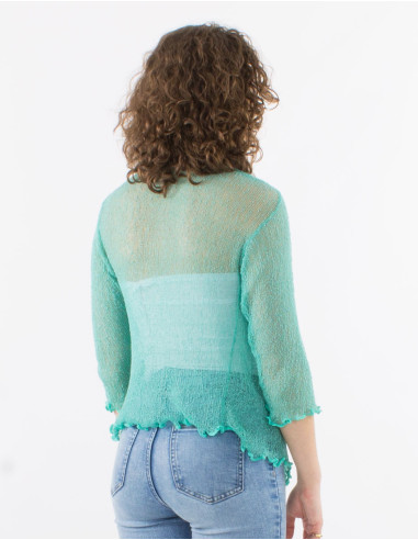 Veste maille polyester légère filet