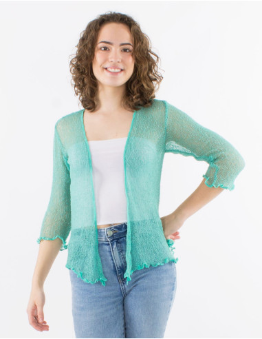 Veste maille polyester légère filet