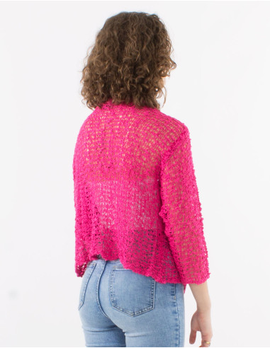 Veste maille polyester filet