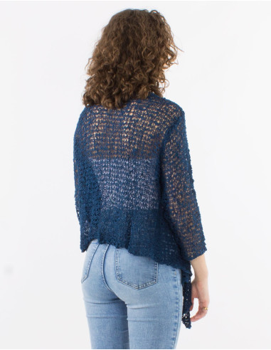 Veste maille polyester filet